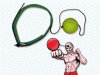 Эспандер FIGHT BALL (боевой мяч) для развития точности удара, скорости реакции и координации, предназначен для спортсменов боевых видов спорта. 03-40