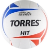  Мяч вол. "TORRES Hit" арт.V30055, р.5, синт.кожа (ПУ), клееный, бут.кам, бело-красно-синий 	Мяч вол. "TORRES Hit" арт.V30055, р.5, синт.кожа (ПУ), клееный, бут.кам, бело-красно-синий