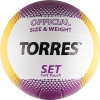  Мяч вол. "TORRES Set" арт.V30045, р.5, синт.кожа (ТПУ), клееный, бут.кам, бело-желто-фиолетовый 	Мяч вол. "TORRES Set" арт.V30045, р.5, синт.кожа (ТПУ), клееный, бут.кам, бело-желто-фиолетовый