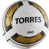 Мяч футб. "TORRES Pro" арт.F30015, р.5, 32 панели. PU, 4 подкл. слоя, ручная сшивка, бело-золот-черн