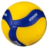 Мяч вол. "MIKASA V200W", р.5, оф.мяч FIVB, FIVB Appr, синт.кожа (микрофиб), 18пан, клееный, желт-син