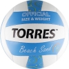 Мяч вол. пляжн. "TORRES Beach Sand Blue" арт.V30095B, р.5, синт.кожа (ТПУ),маш.сш,бут.к,бел-голуб